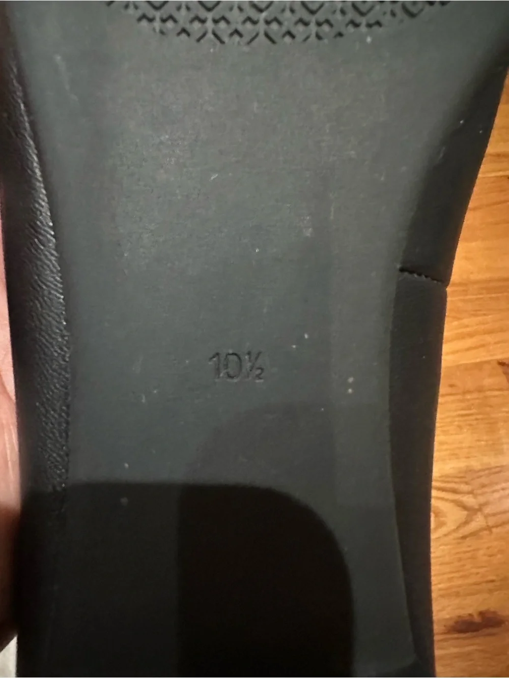 Tory Burch Black Leather Logo Medallion Ballet Flats